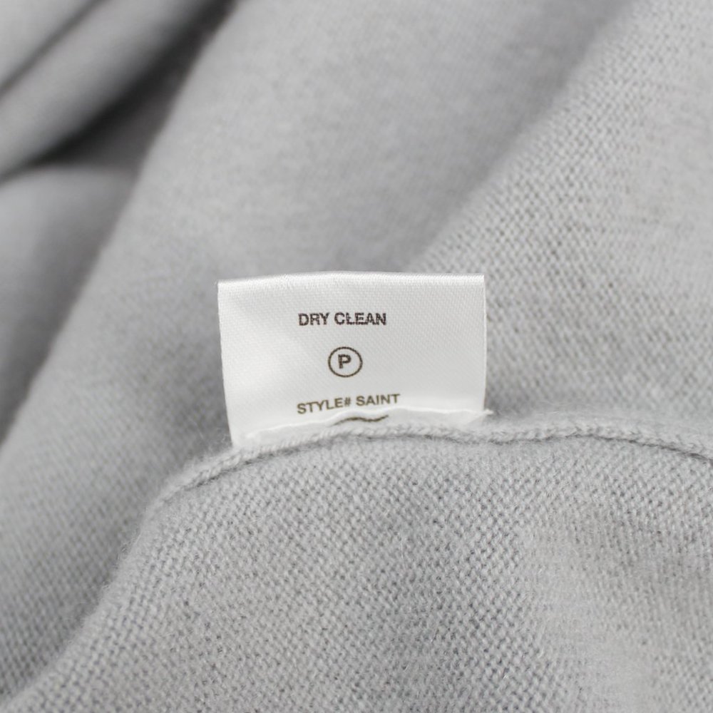 Sablyn 100% Cashmere Turtleneck/Cowl Sweater Boxy Cropped Long Sleeve Light Blue - Picture 7 of 11